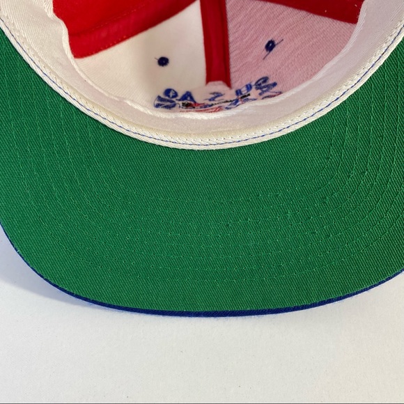 Vintage Nutmeg 1994 TEAM USA World Cup USA 94 Color Block Official Snapback Cap - Picture 7 of 11